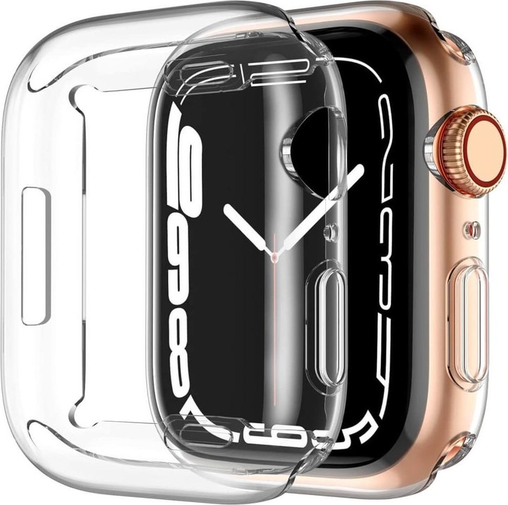 Actual product image Cover-Discount Apple Watch 10 - 42mm - Rubber protective case transparent