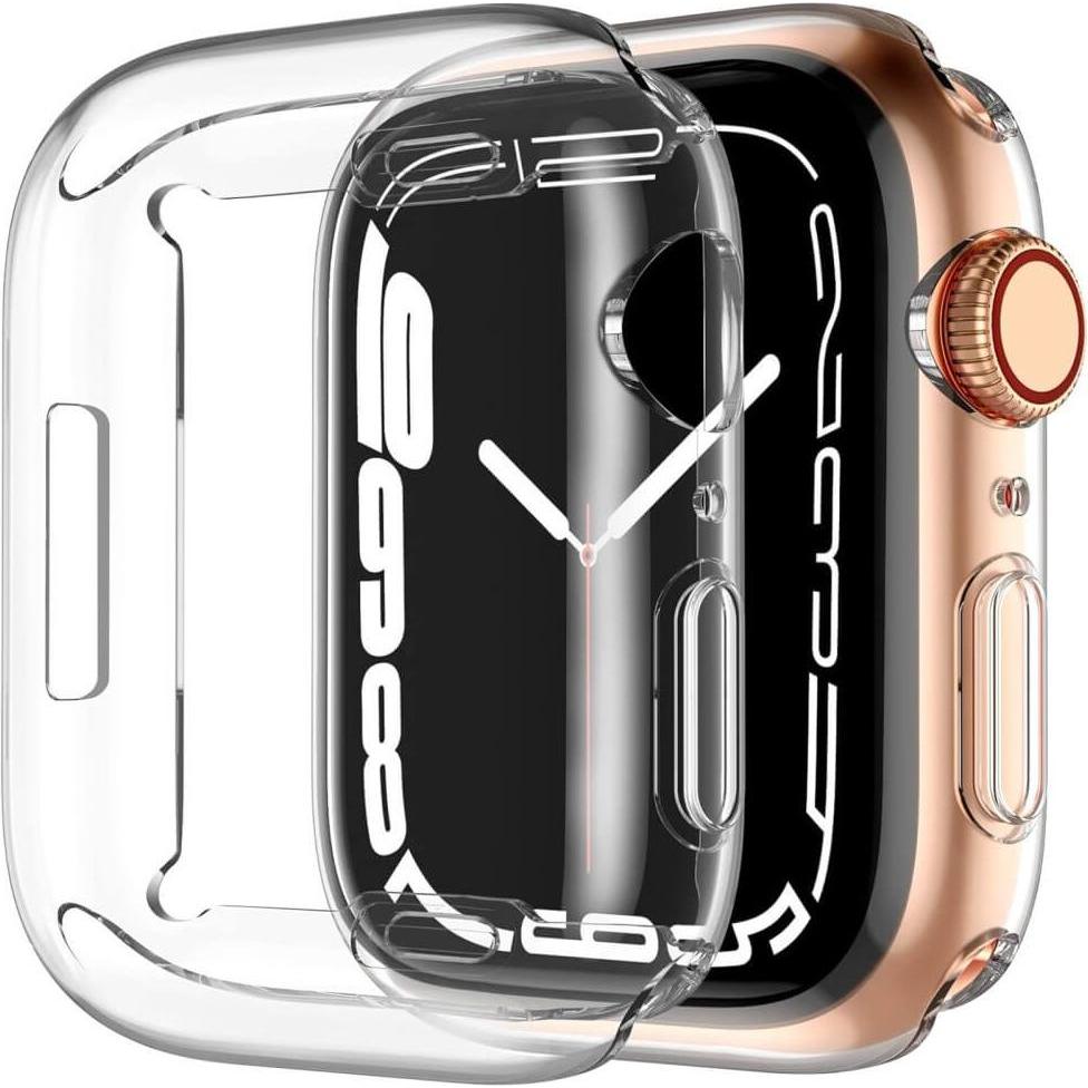Cover-Discount Apple Watch 10 - 42mm - Gummi Schutz Case transparent, Smartwatch Zubehör, Transparent