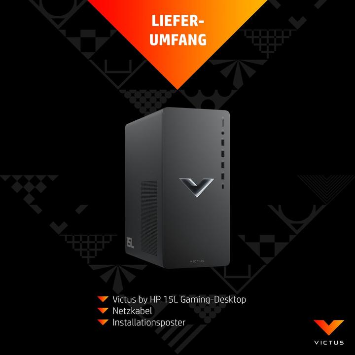 Actual product image HP Victus 15L (Intel Core i5-12400F, 16 GB, 512 GB, GeForce RTX 4060)