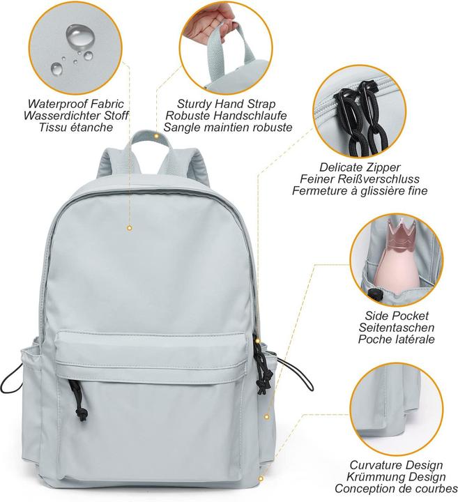 Produktbild Only-Bags.Store Rucksack Schule Teenager, Schultasche, Schulranzen mit Laptopfach