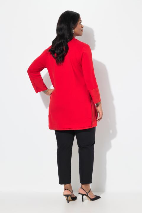 Immagine prodotto Ulla Popken Maglia lunga in jersey punto Roma con scollo montante e maniche a 3/4 (46, 48)