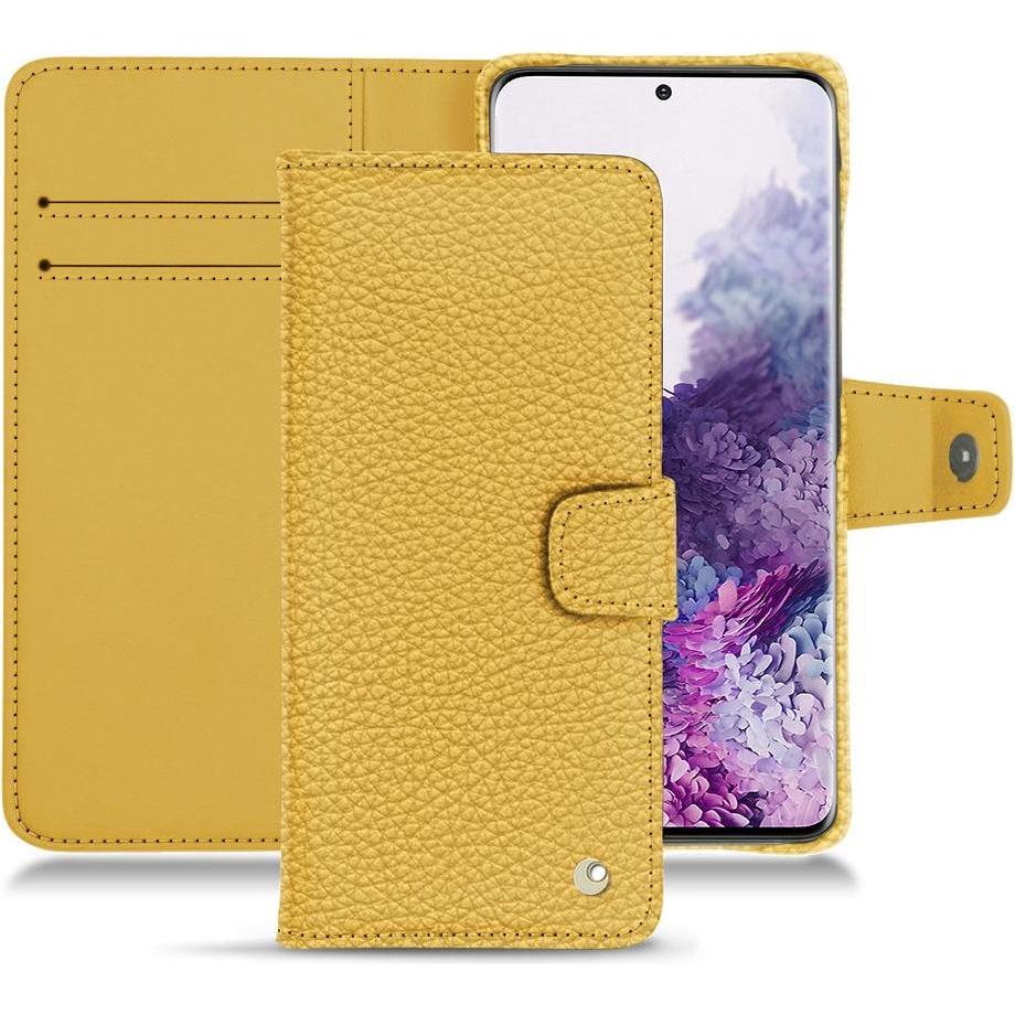 Noreve Lederschutzhülle Wallet (Samsung Galaxy S20+), Smartphone Hülle, Orange