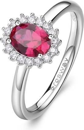 Actual product image Brosway Fancy Passion Ruby FPR75 elegant silver ring - Circuit: 52 mm (52, 925 Silver)