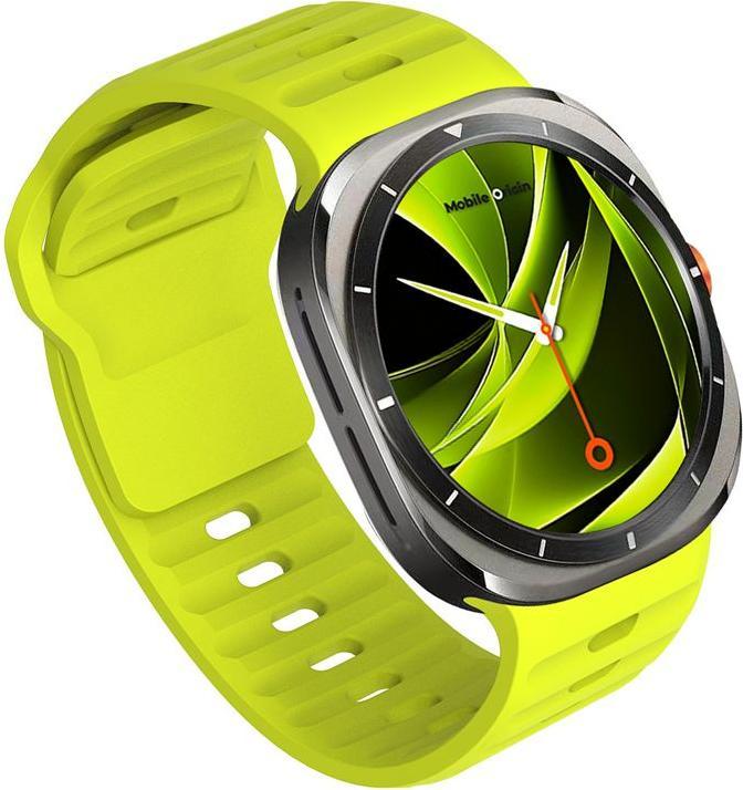 Image du produit Mobile Origin Easy Strap Silicone Galaxy Watch Ultra 47mm Fluorescence Jaune (20 mm, Silicone)