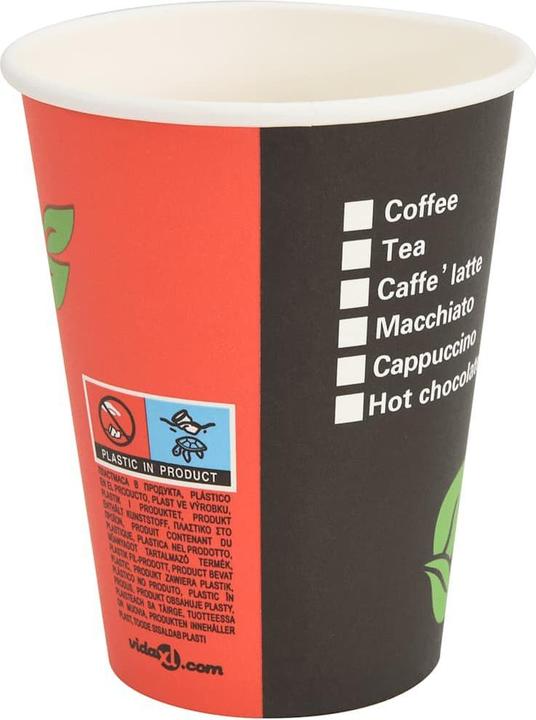 Produktbild vidaXL Pappbecher (1000 x)