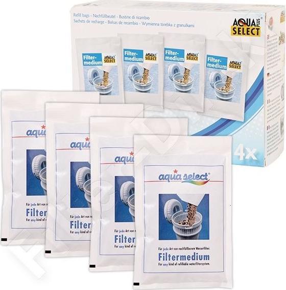 Immagine prodotto Aqua Select 4 sacchetti di ricarica di granulato filtrante per cartucce di filtraggio dell'acqua