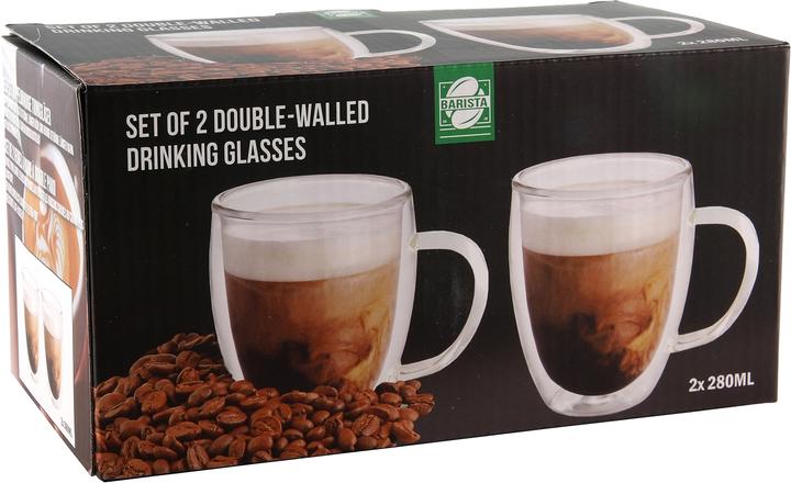 Produktbild neuetischkultur Doppelwandglas mit Griff 2er Set (280 ml, 2 x)