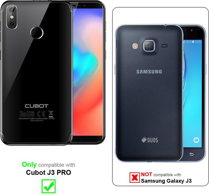 Produktbild Cadorabo Book Jeans Optik Cover (Samsung Galaxy J3 Pro)