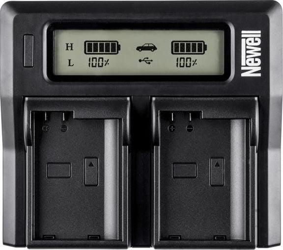 Actual product image Newell Camera charger DC-LCD dual-channel charger for NP-FP, NP-FH and NP-FV batteries (Camera battery charger)