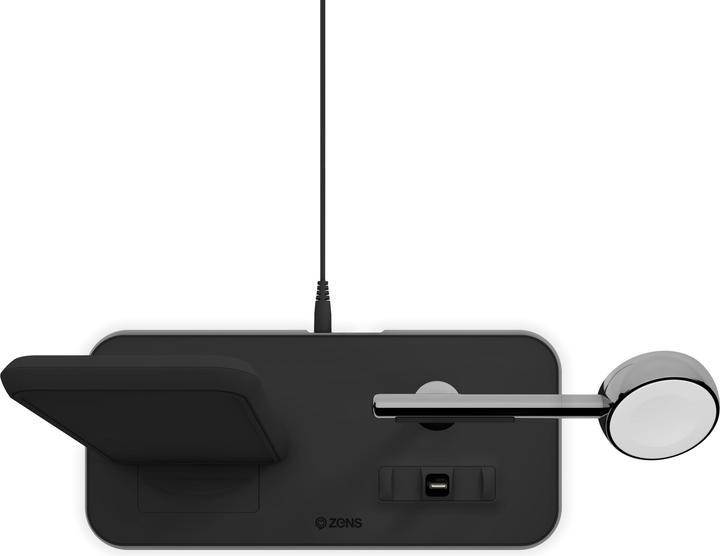Image du produit Zens Chargeur double sans fil en aluminium + socle + montre 10 (20 W)