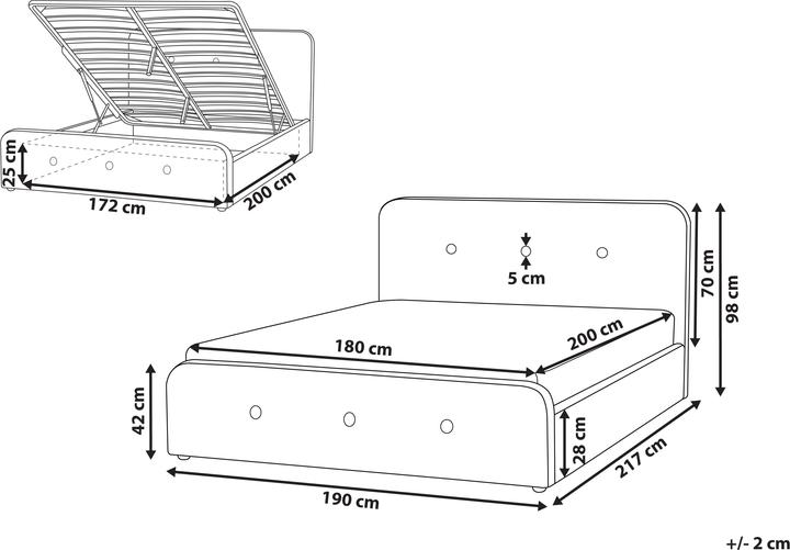 Actual product image Beliani Rennes (180 x 200 cm)