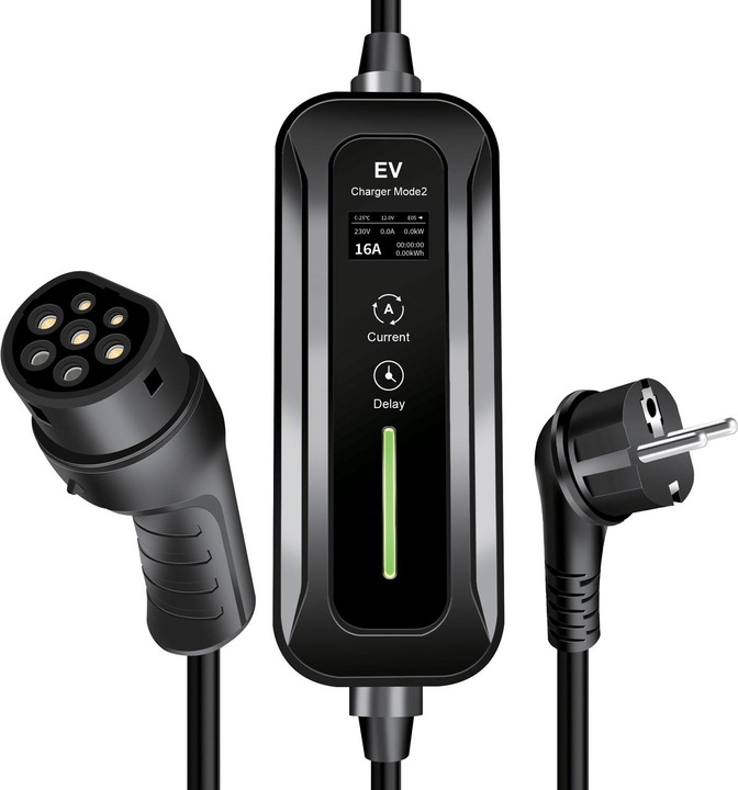 LogiLink Mobile EV charging station (Type 2, 3.70 kW, 16 A, CEE 7/7)