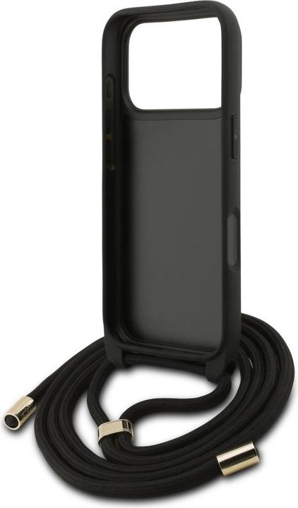 Actual product image Guess Etui 4G Big Logo Cord Stap Crossbody do iPhone 17 Pro czarny