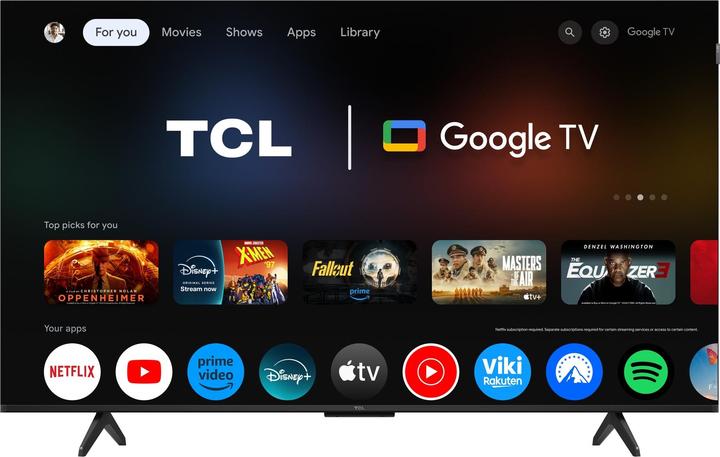 Immagine prodotto TCL Serie P7K Smart TV QLED 4K 50" 50P7K, Dolby Vision - Atmos, HDR10+, Google TV (50", QLED, 4K)