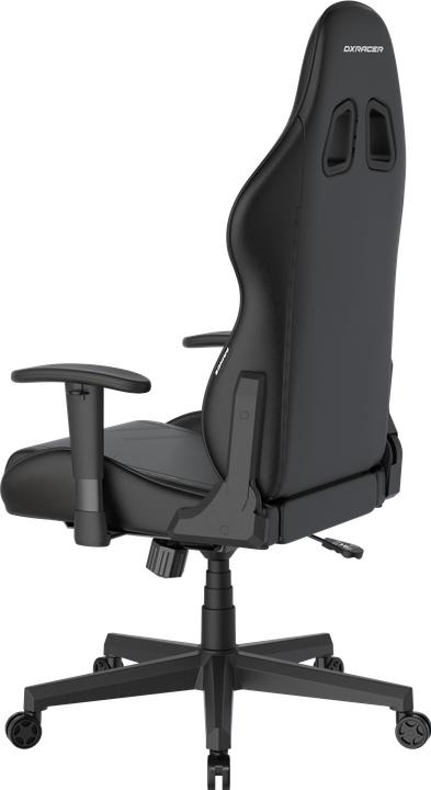Produktbild DXRacer Prince Gaming Chair Regular L, PVC, schwarz schwarz mit weissen Nähten