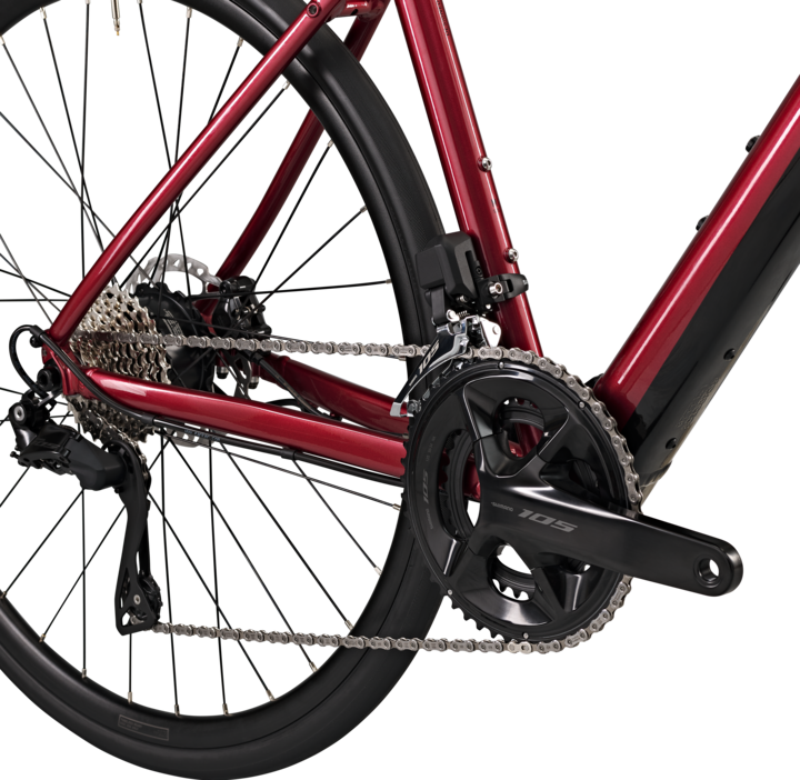 Produktbild Van rysel E-Bike Rennrad E-EDR - E-EDR AF Shimano 105 Di2 2×12S rot