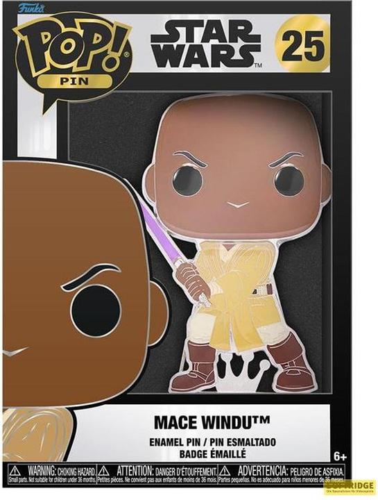 Immagine prodotto Funko STAR WARS - Spilla Pop a smalto grande N° 25 - Mace Windu