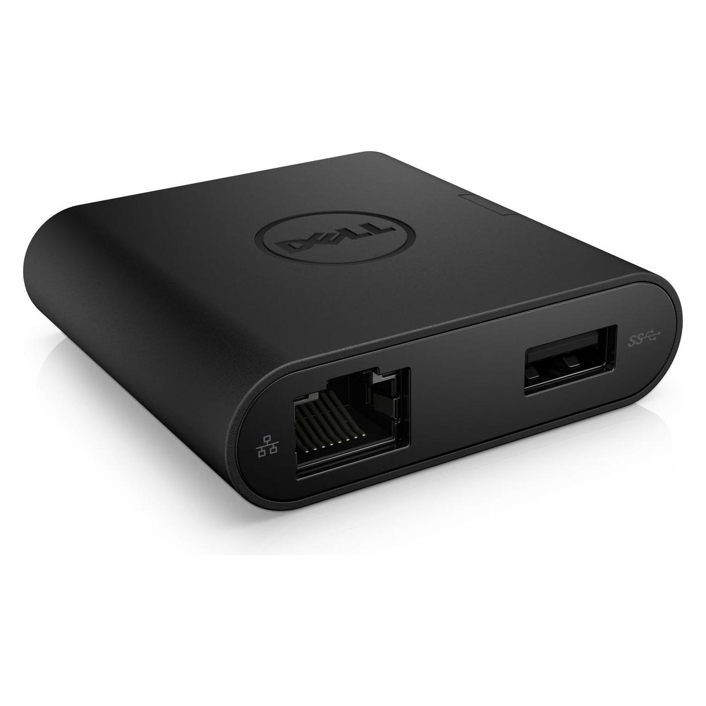 Dell DA200 Externer Videoadapter (USB-C), Dockingstation + USB Hub, Schwarz