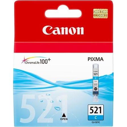 Canon, Druckerpatrone, CLI-521 C BLISTER W/SEC (C)