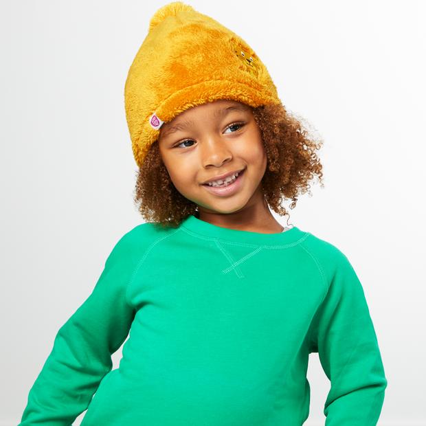 Actual product image Affenzahn Beanie Tiger Recycled Fleece Mustard