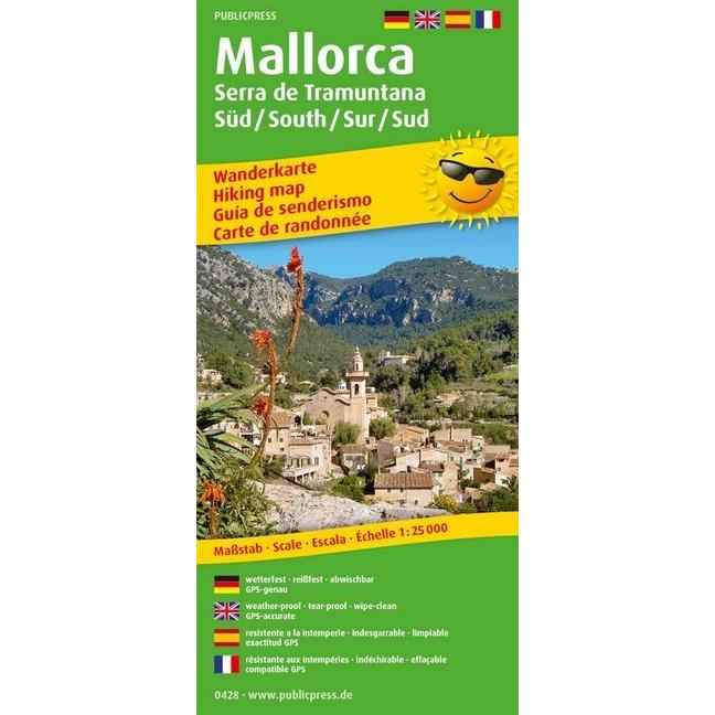 Mallorca - Serra de Tramuntana Sur/Süd /South/Sud 1:25 000 25000, Landkarte