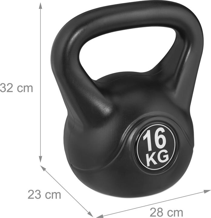 Relaxdays Kettlebell (1 x 16 kg)