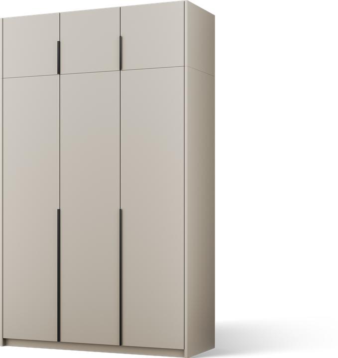 Produktbild ADRK Furniture Bregma III Drehtürenschrank mit Aufsatz (148 x 58 x 250 cm)