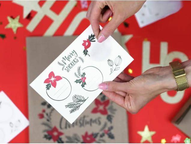 Actual product image Partydeco Candy Bags - Merry Little Christmas (Gift bag, 3 x)