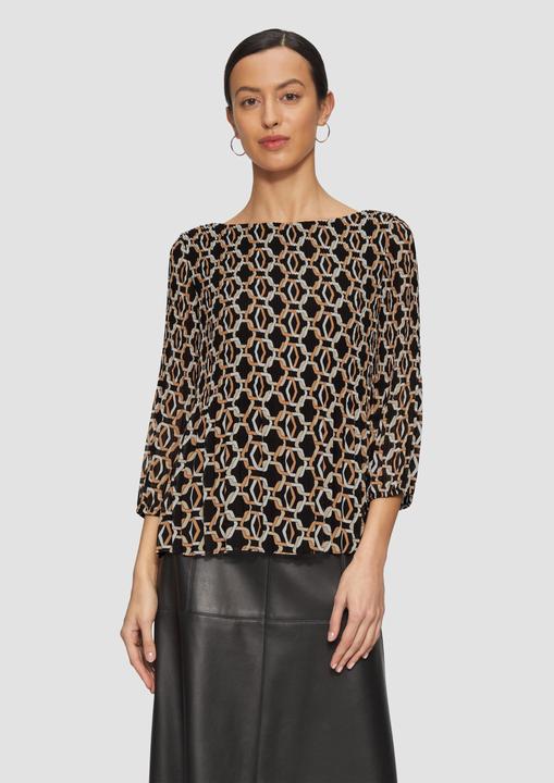 Produktbild S.Oliver Bluse Chiffonbluse mit 3/4-Arm (48)