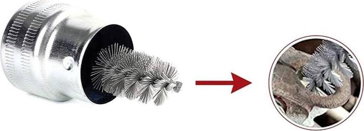 Actual product image IWH Battery pole cleaning brush with 10 colour discs 19080