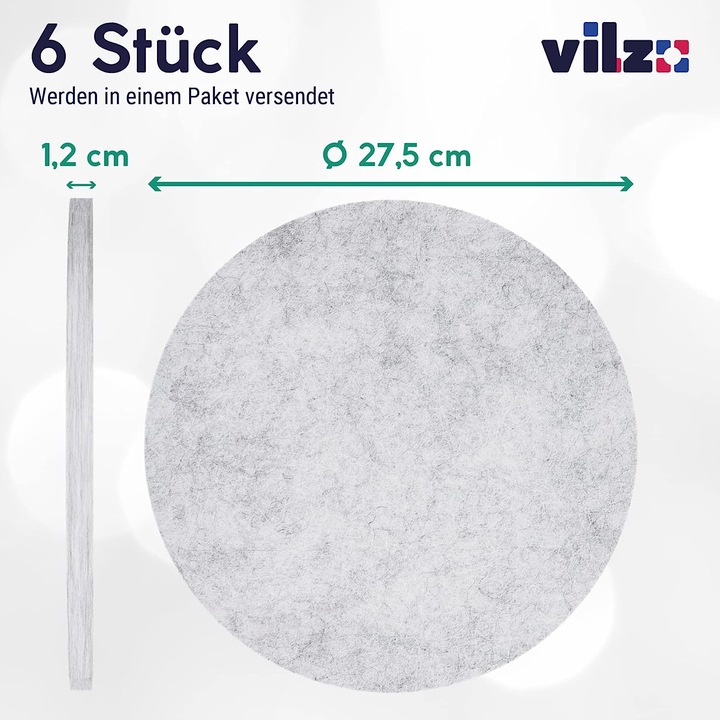 Image du produit Vilz Absorbeur de son, gris marbre - 6 pièces (6 pcs)