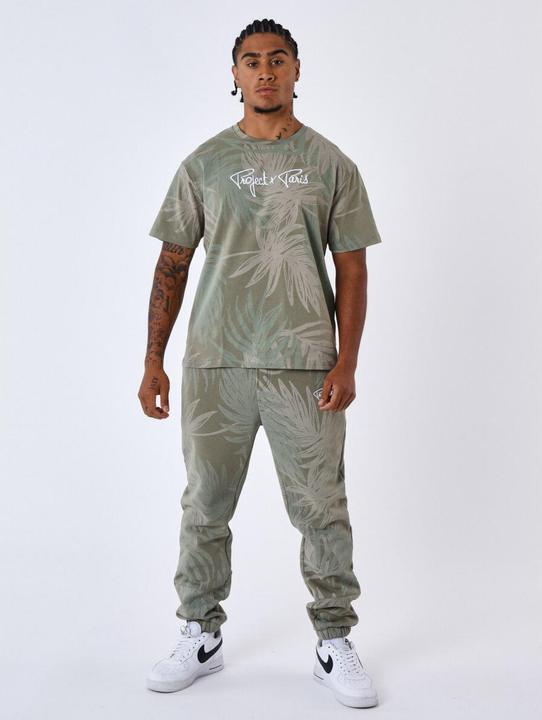 Immagine prodotto Project X Paris t-shirt con foglie di palma all over (XL)