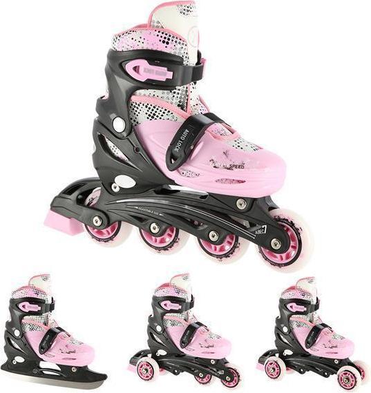 Produktbild Nils Rolki Extreme NH18331 z wymienną płozą regulowane różowe r. 31-34 (31, 34)