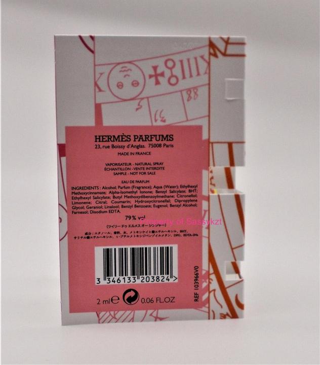 Produktbild Hermès Hermes Zusatzartikel Echantillion Eau Ginger Eau de Parfum 2 ml (Eau de Parfum, 2 ml)