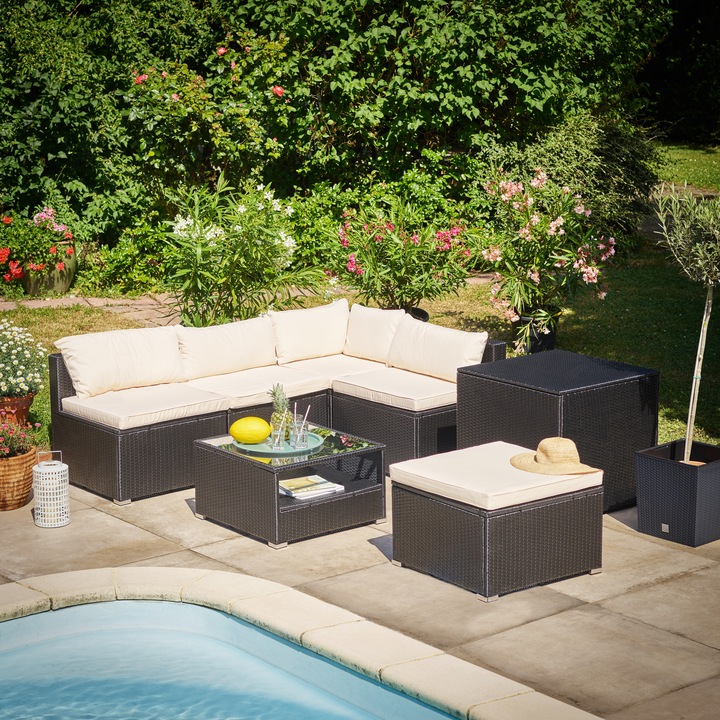 Produktbild Casaria Polyrattan Lounge Set