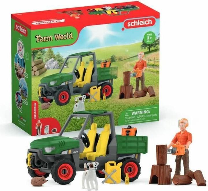 Image du produit Schleich Sylviculteur avec véhicule