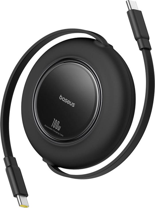 Produktbild Baseus Free2Pull Mini Charging Cable USB-C USB-C 100W 2m Black (2 m, 100 W)