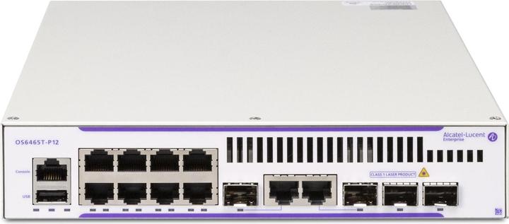 Actual product image Alcatel PoE+ Switch OS6465T-P12 10 Port (10 ports)