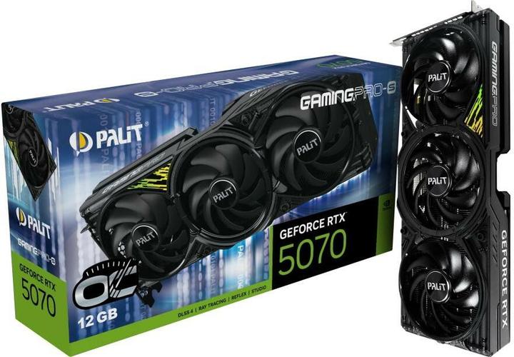 Produktbild XpertVision Palit RTX5070 TI GamingPro-S OC V1 16GB GDDR7 HDMI 3xDP (16 GB)