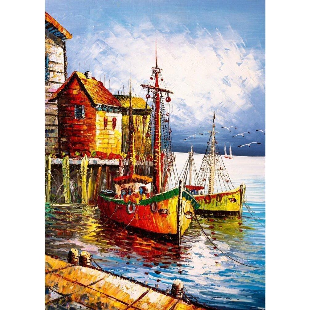 Thumbnail - Heidi Cheese Line HeiDi Art Puzzle 500 pcs. 5091 The Orange Harbour (500 Teile)