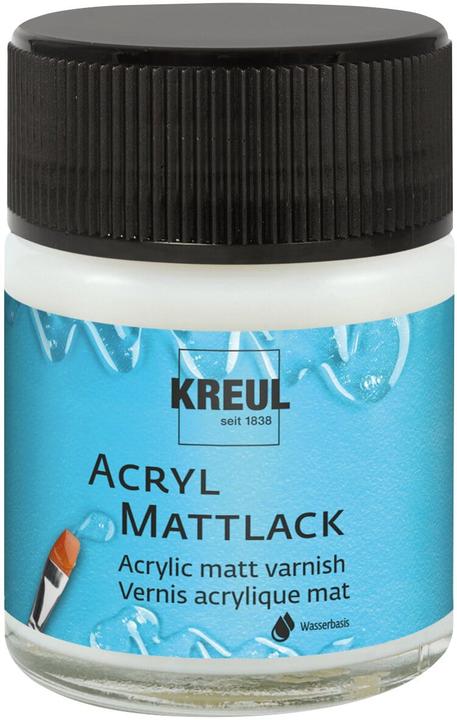 Kreul Water-based acrylic matte lacquer Transparent 50ml (Transparent, 0.05 l)