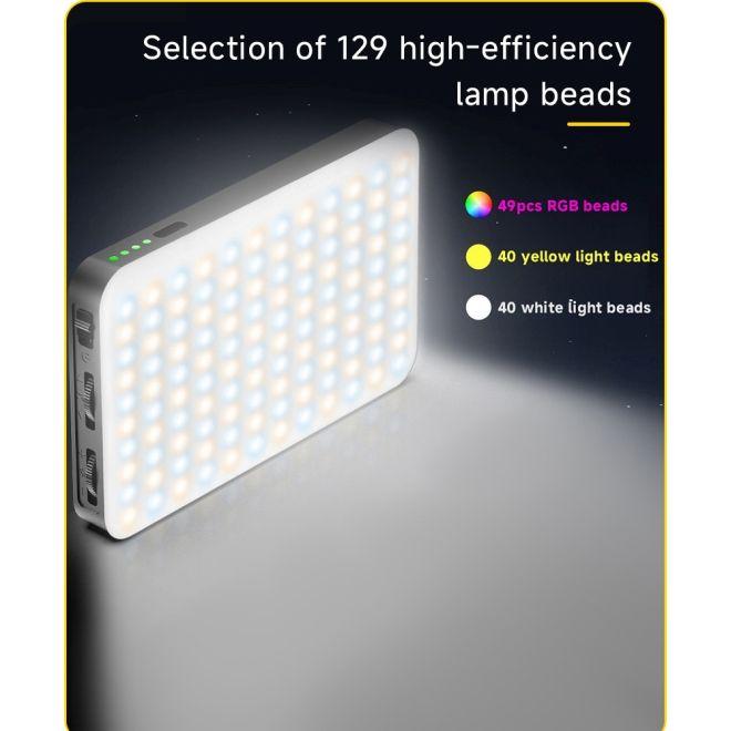 Actual product image Old Shark D10s Portables RGB LED Flash Licht mit 129 LEDs (Video light)