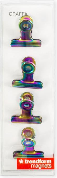 Image du produit Trendform Clip magnétique GRAFFA 4er rainbow (4 x)