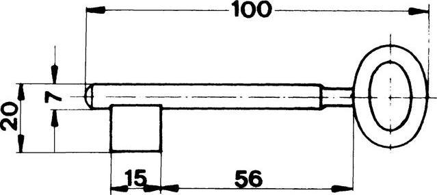 Actual product image Cipher key C2 for box lock 2002