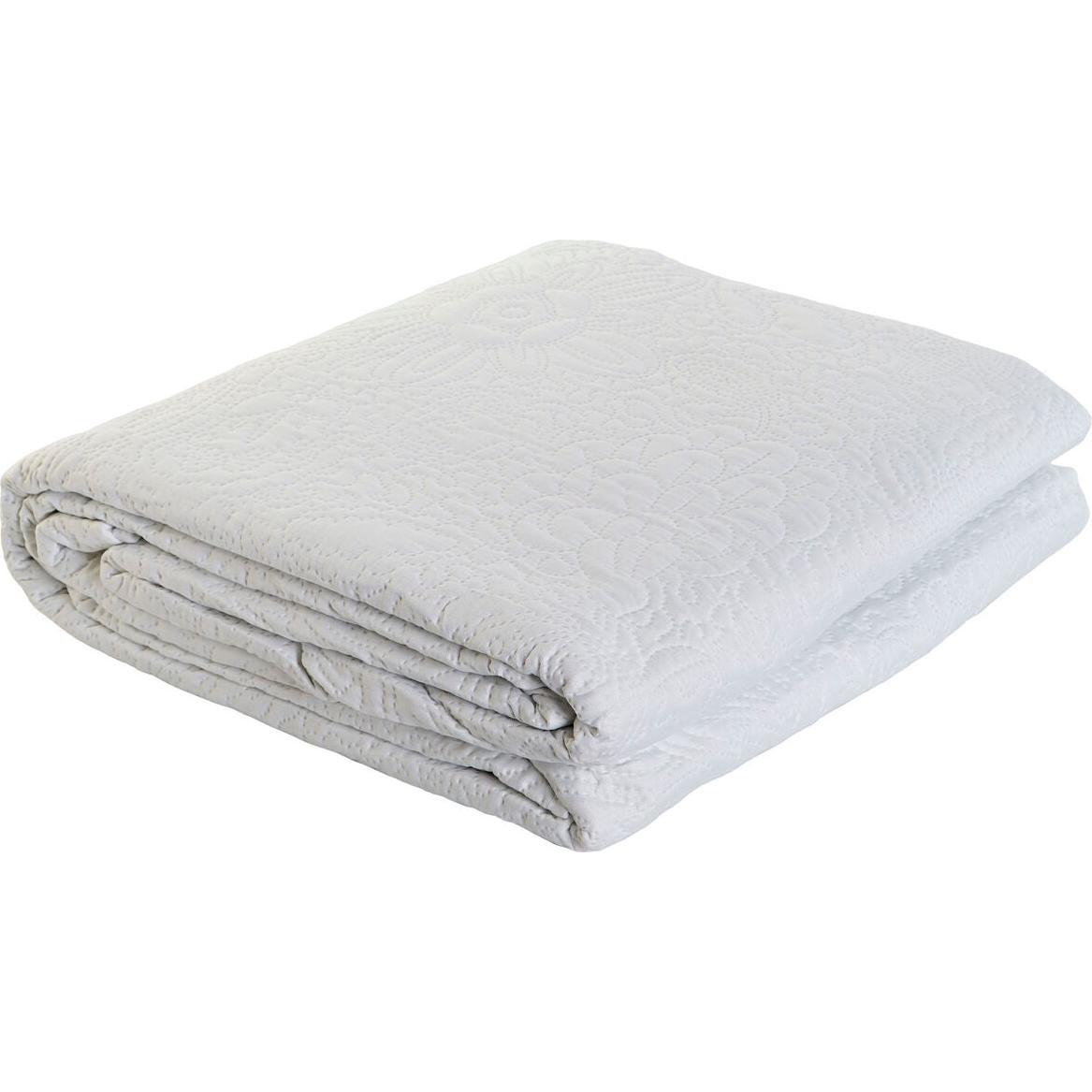 DKD Home Decor, Coperta, Steppdecke Weiss King size 270 x 270 x 1 cm