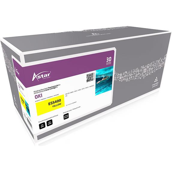 Astar, Toner, AS20213 OKI ES5400 Toner YEL - Tonereinheit - Yellow (Y)
