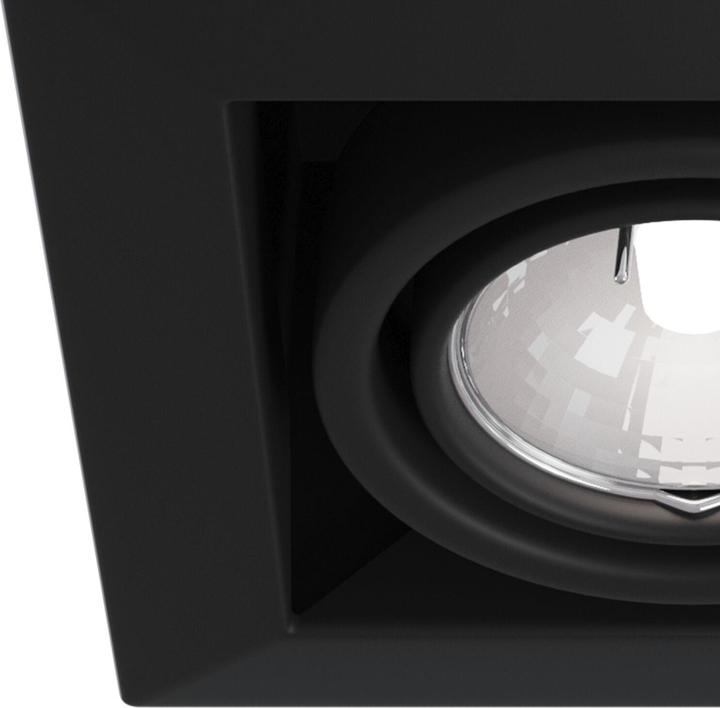 Image du produit Maytoni Metal Modern Downlight, lampe encastrée GU10 noire orientable, pivotante (GU10)