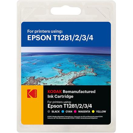 Kodak, Druckerpatrone, Supplies 185E012821 Tinte (4) 190 Seiten schwarz, 260 Seiten cyan, 160 Seiten magenta und 260 (CM...