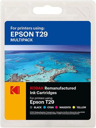 Kodak Supplies 185E002921 Ink (4) 305 pages black and 300 pages colour 4x 12ml multicolor passe (Y)