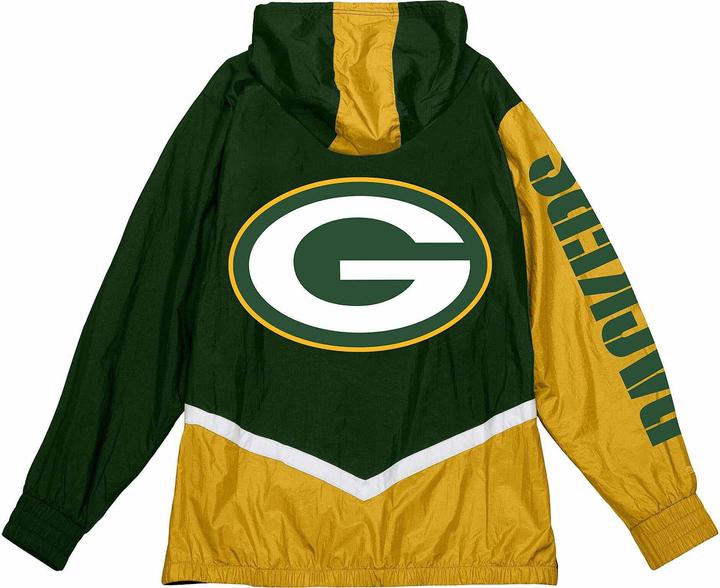 Actual product image Mitchell & Ness Windbreaker Jacket - Green Bay Packers - S (S)